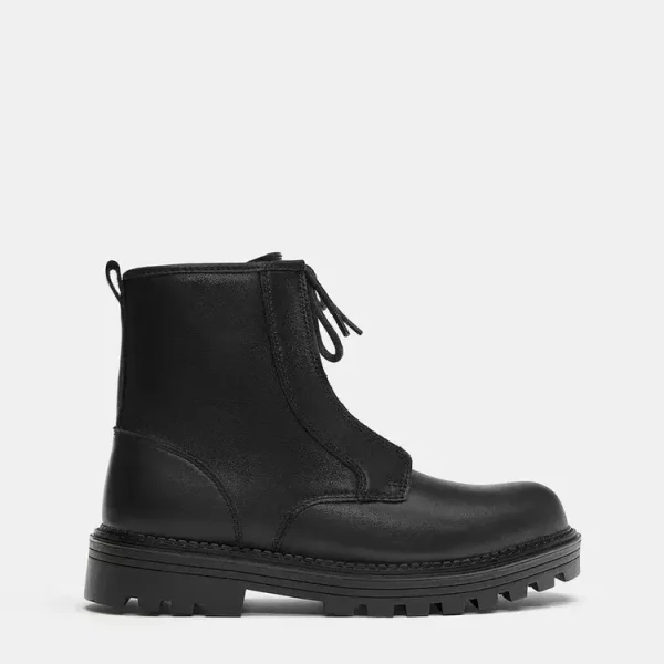 Botas acordonadas piel