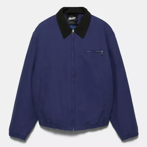 Chaqueta con cuello en contraste