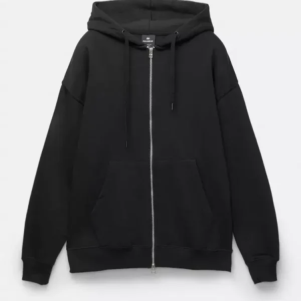Sudadera básica capucha cremallera